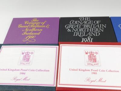 United Kingdom Proof Coin sets 1980-1989 - 2