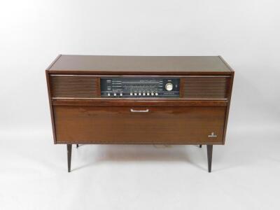 A Grundig 1950's retro wooden cased stereogram