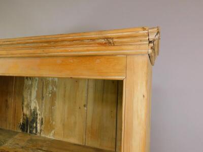 A pine open bookcase - 2