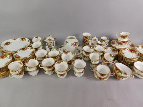 Royal Albert dinner tea and coffee wares decorated in the Old Country Roses pattern