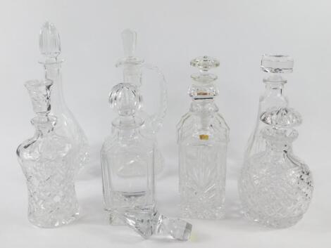 A Kilkenny cut glass decanter and stopper