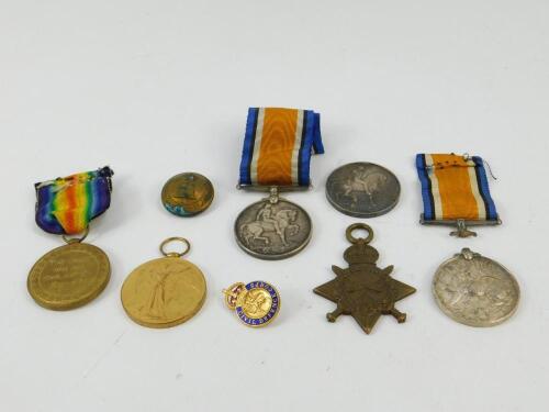 A WWI medal trio to Gnr H Rushforth