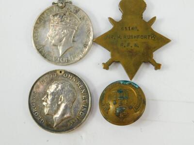 A WWI medal trio to Gnr H Rushforth - 5