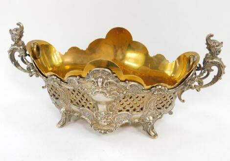 A Continental late 19thC fruit bowl