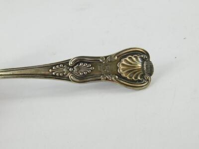 A Victorian silver cream ladle decorated in the Kings pattern - 2