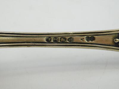 A Victorian silver cream ladle decorated in the Kings pattern - 3