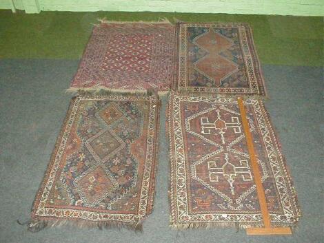 Four various Turkish rugs