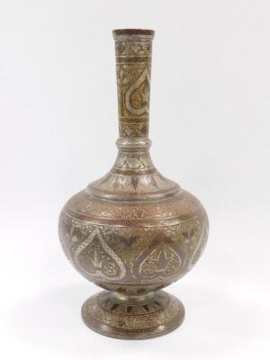 An Indian Niello vase