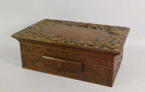 A Chinese hardwood box