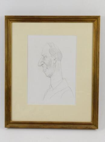 A Luck & Flaw pencil cartoon of Jack Charlton