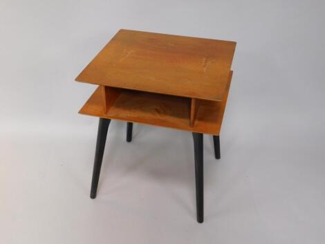 A Styles & Mealing Limited walnut and bentwood occasional table