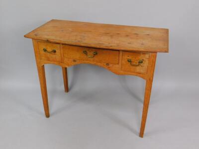 A pine lowboy