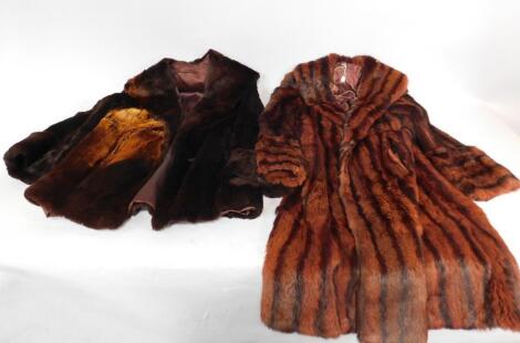 A lady's mink full length coat