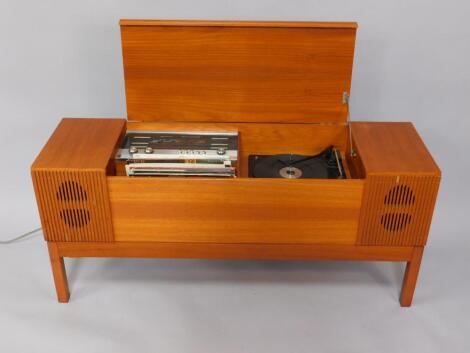 A Marconi Phone teak cased radiogramme