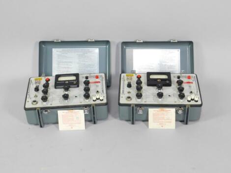 Two AVO transistor testers