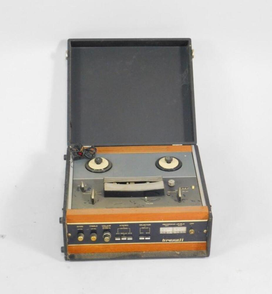 A Brenell reel to reel tape recorder