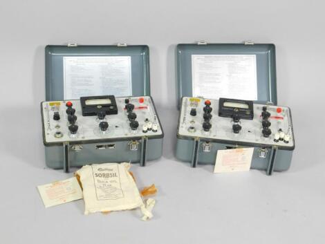 Two AVO transistor testers