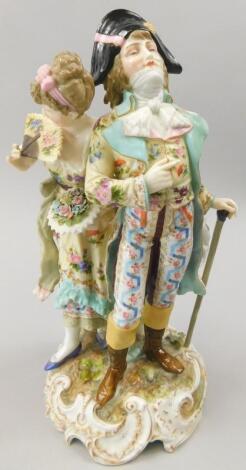 A Rudolfstadt porcelain figure group