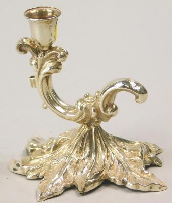 A Victorian silver chamberstick