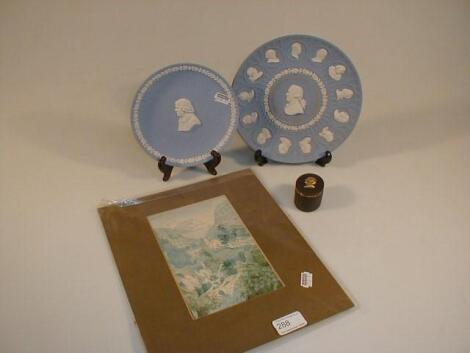 Wedgwood items and picture