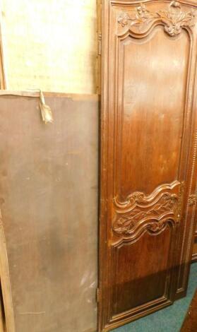 A 19thC French oak armoire