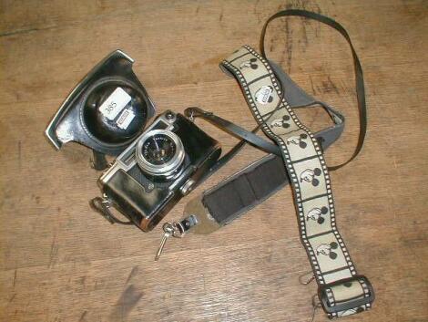 A Yashica camera and accessories