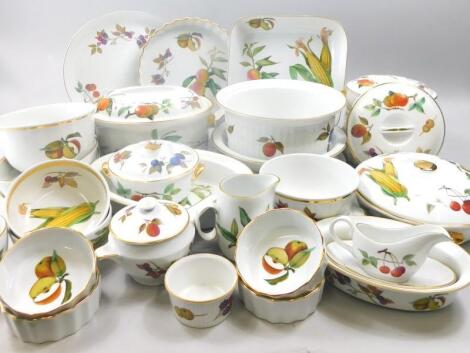 A quantity of Royal Worcester Evesham pattern dinnerware