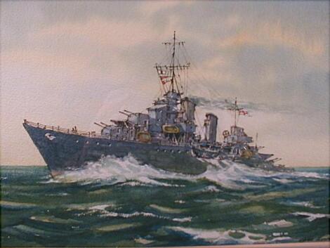 Derrick Essex - H M C S Iroquois. A British Naval patrol vessel