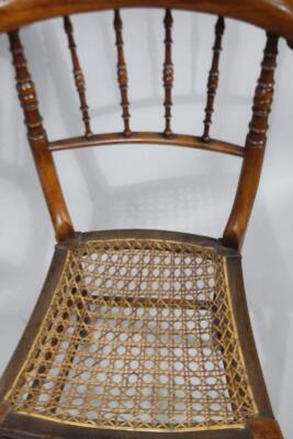 A late 19thC mahogany salon chair - 2