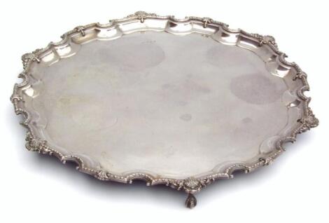 An Elizabeth II silver salver