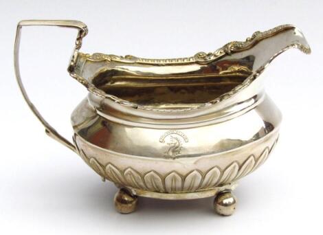 A George III silver milk jug