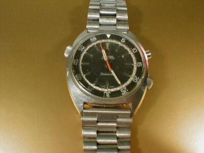 An Omega Chronostop Seamaster gentleman's stainless steel wristwatch