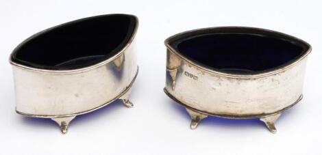 A pair of George V silver salts