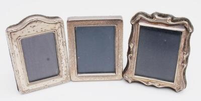 Five various silver photograph frames - 2
