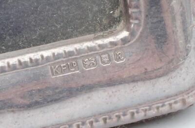 Five various silver photograph frames - 7