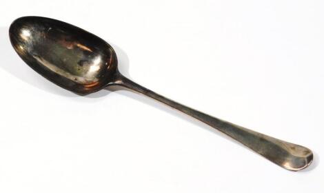 A George III silver serving spoon