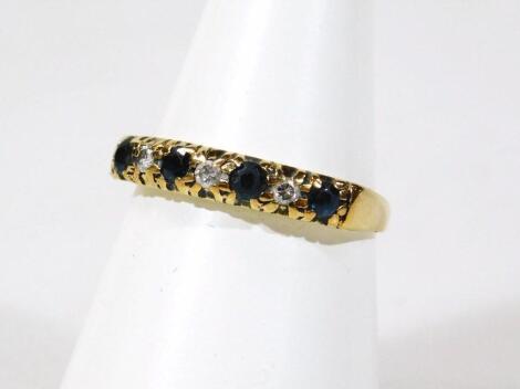 A 9ct gold ladies dress ring