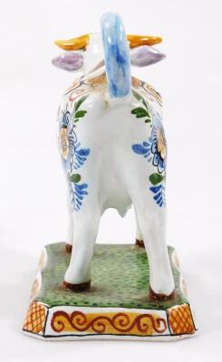 A late 18thC style Dutch Delft cow creamer - 3