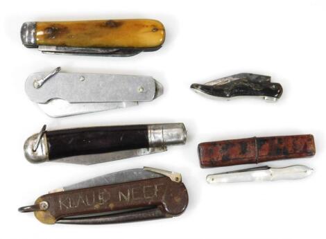 Various pen knives