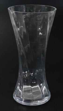 A 20thC glass vase