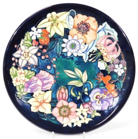 A modern Moorcroft charger