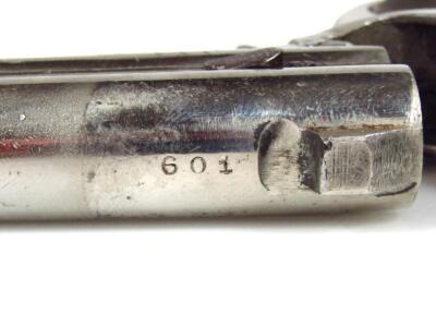 A Remington Arms Company Illion N.Y under and over Derringer type plated pistol. - 4