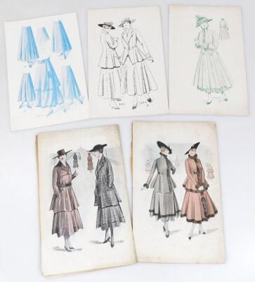 A set of five WWI fashion patterns - 2