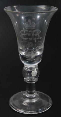 A commemorative oversized Edward VIII coronation goblet