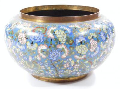 A large early 20thC Chinese cloisonne bowl - 2