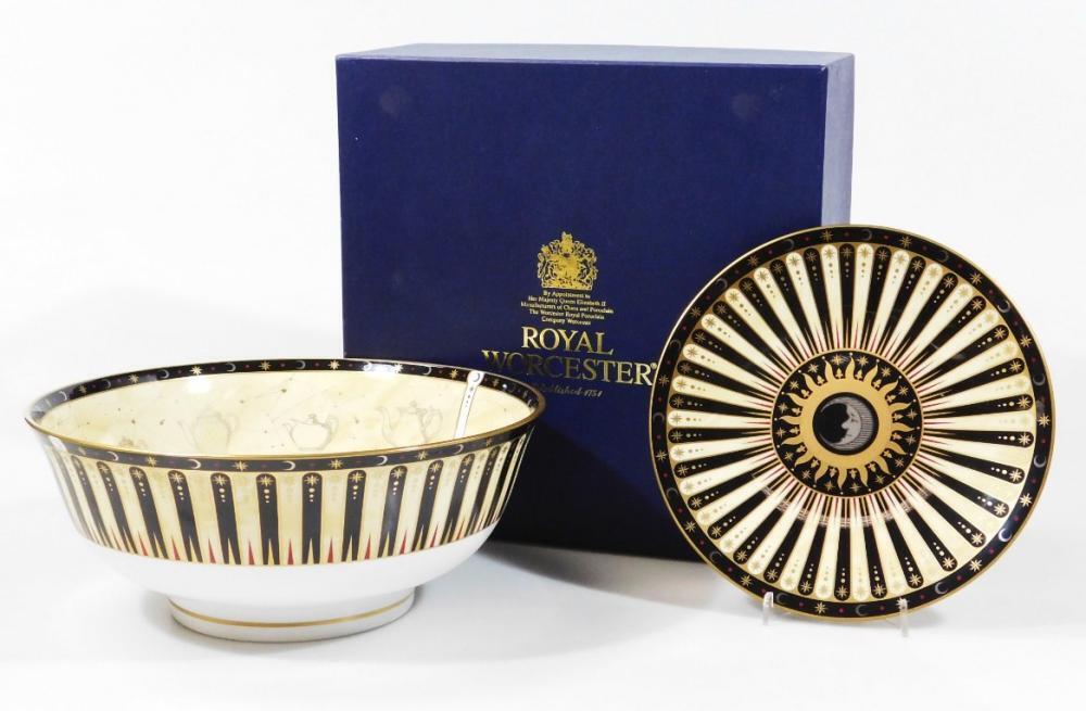 A Royal Worcester Celebration 2001 limited edition bowl
