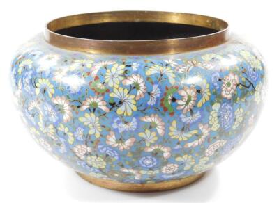 A large early 20thC Chinese cloisonne bowl - 3