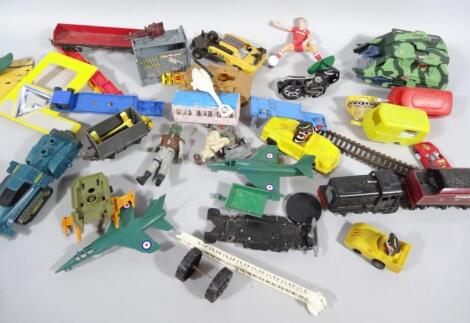 Various die-cast vehicles