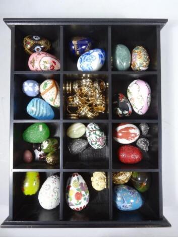 Various Treasures of the Orient and other modern polished eggs