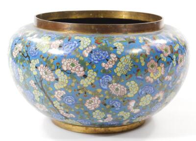 A large early 20thC Chinese cloisonne bowl - 4